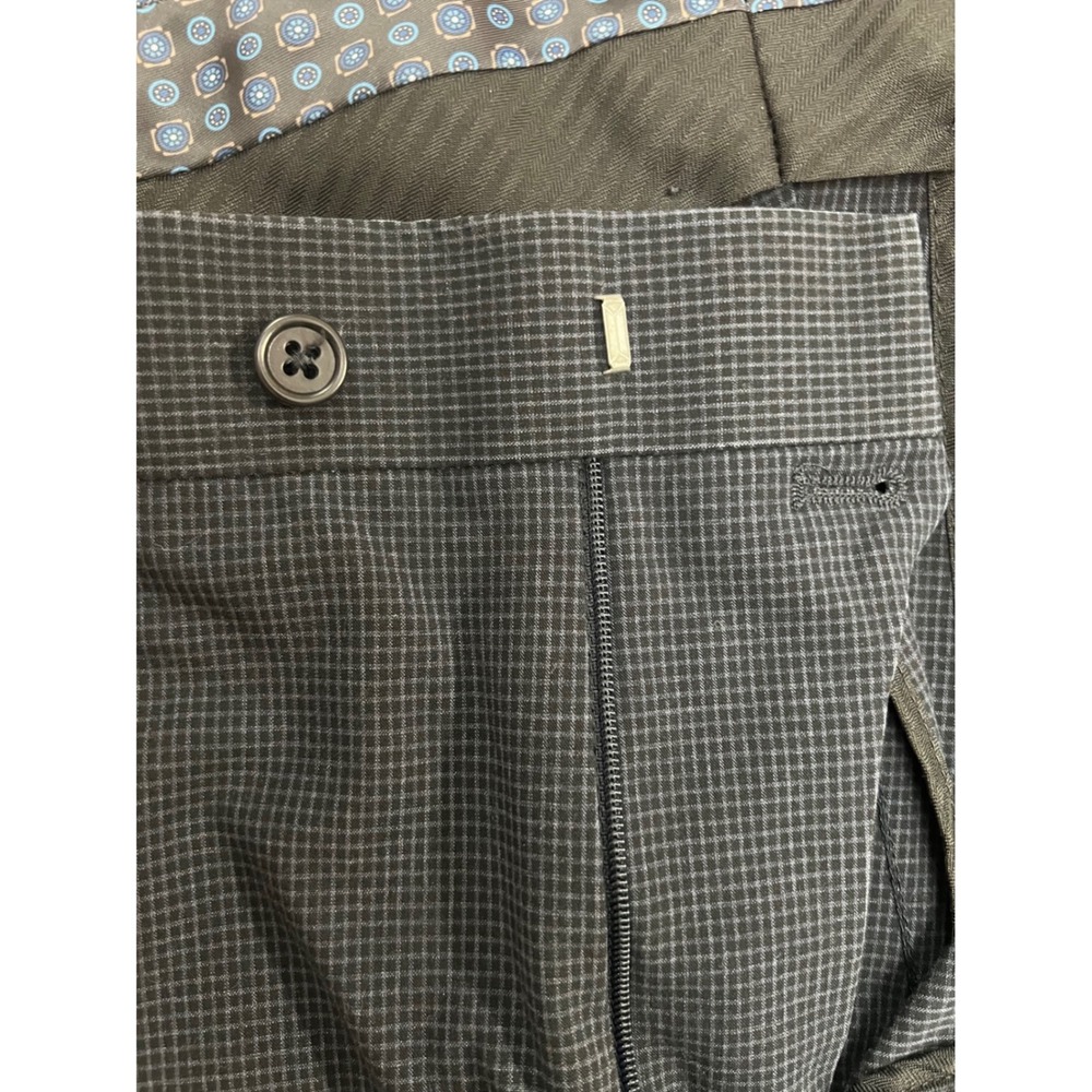 Michael Kors Mens Dress Pants 38x27.5 Grey Black Trousers(0396) - Picture 8 of 11